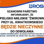 Szanowni Państwo, Zapraszamy do zapoznania się z komunikatem dotyczącym zamknięcia Kąpieliska Miejskiego "Żwirownia" przy ul. Kwiatkowskiego.